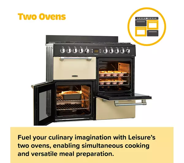 LEISURE Cookmaster CK100C210K Electric Ceramic Range Cooker - Black