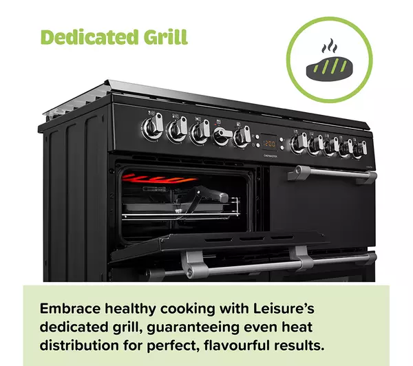 LEISURE Cookmaster CK100C210K Electric Ceramic Range Cooker - Black