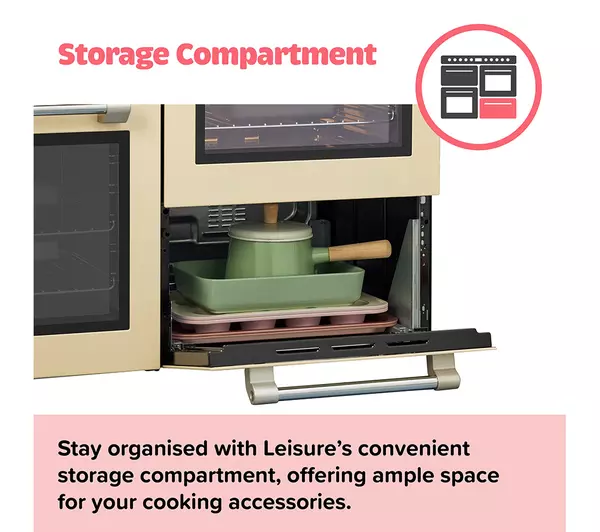 LEISURE Cookmaster CK100C210K Electric Ceramic Range Cooker - Black