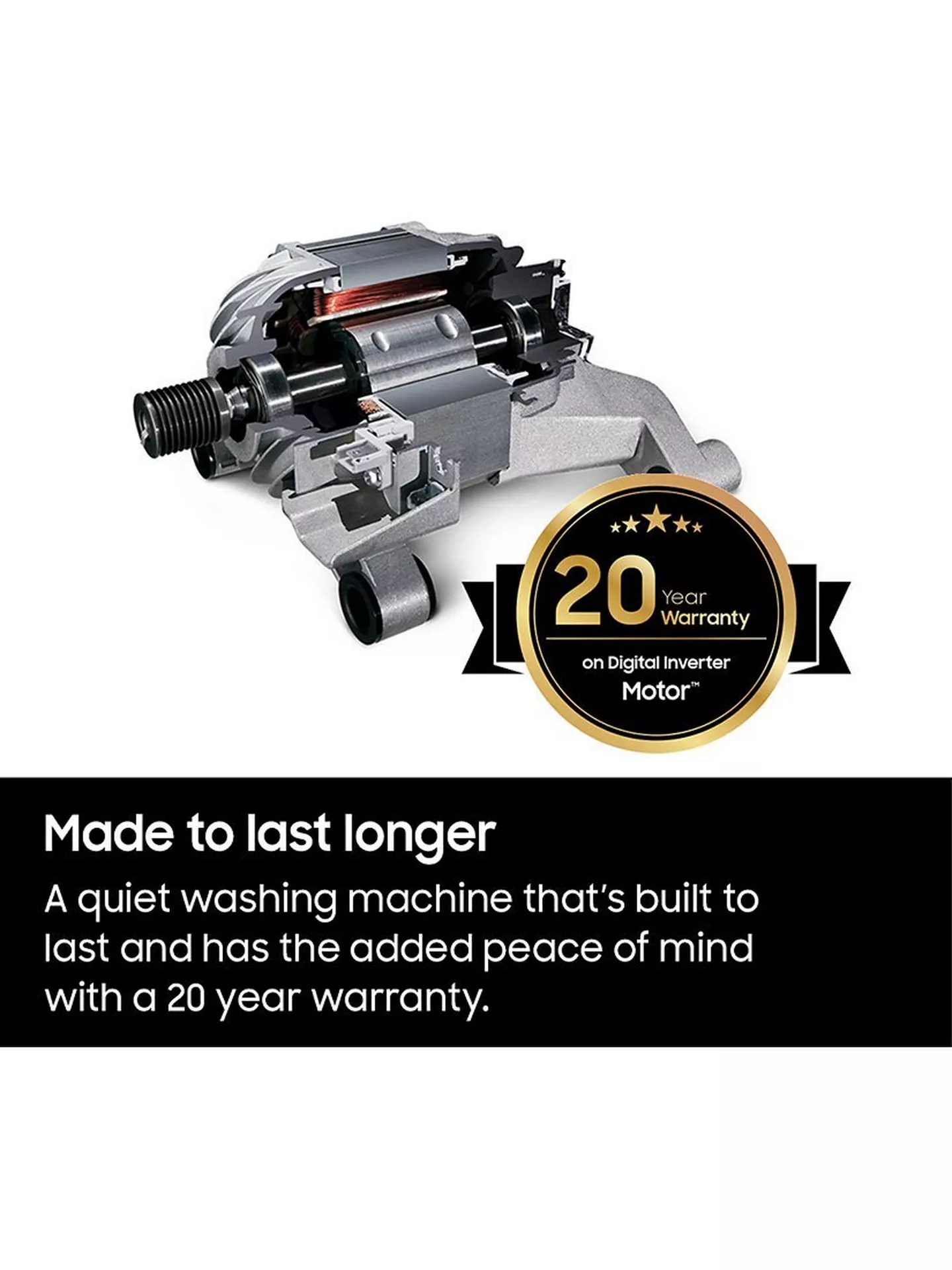 SAMSUNG Series 5 ecobubble WD90TA046BE EU 9 kg Washer Dryer - White