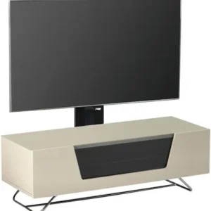 ALPHASON Chromium 2 Cantilever CRO2-1200BKT-IV 1200 mm TV Stand with Bracket - Ivory