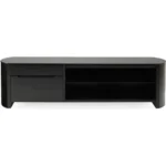 ALPHASON Finewoods 1350 TV Stand - Black Oak