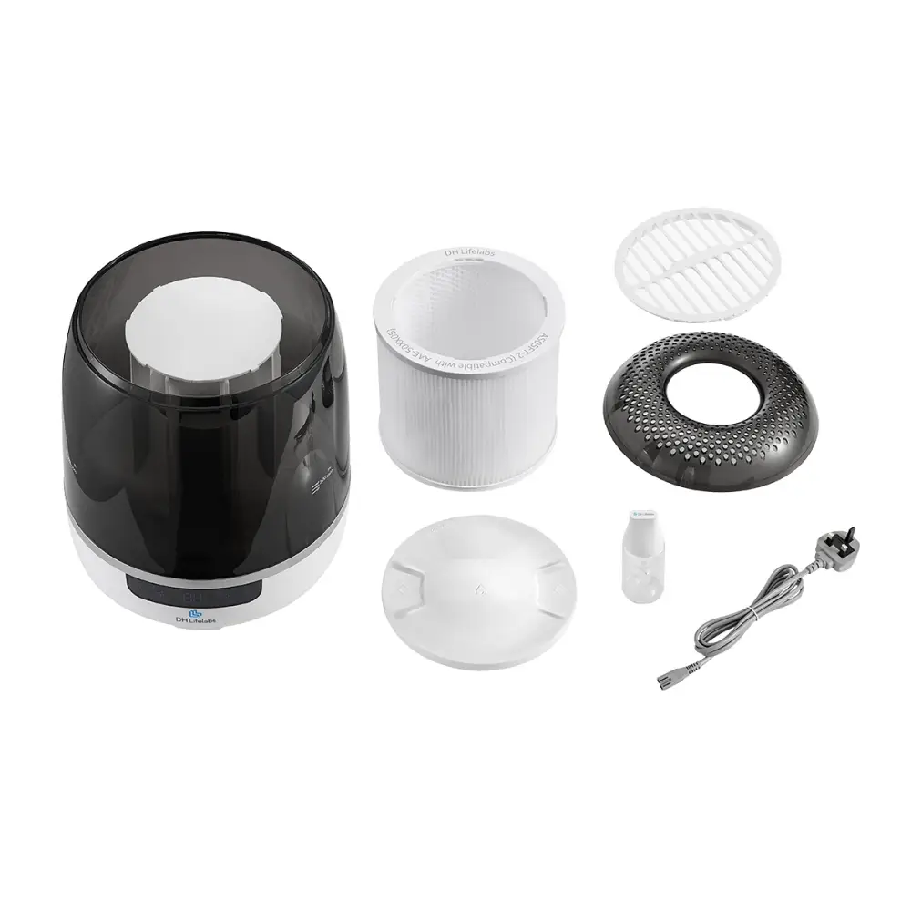 DH LIFELABS Aaira 591050610 Air Purifier with Humidifier - Grey