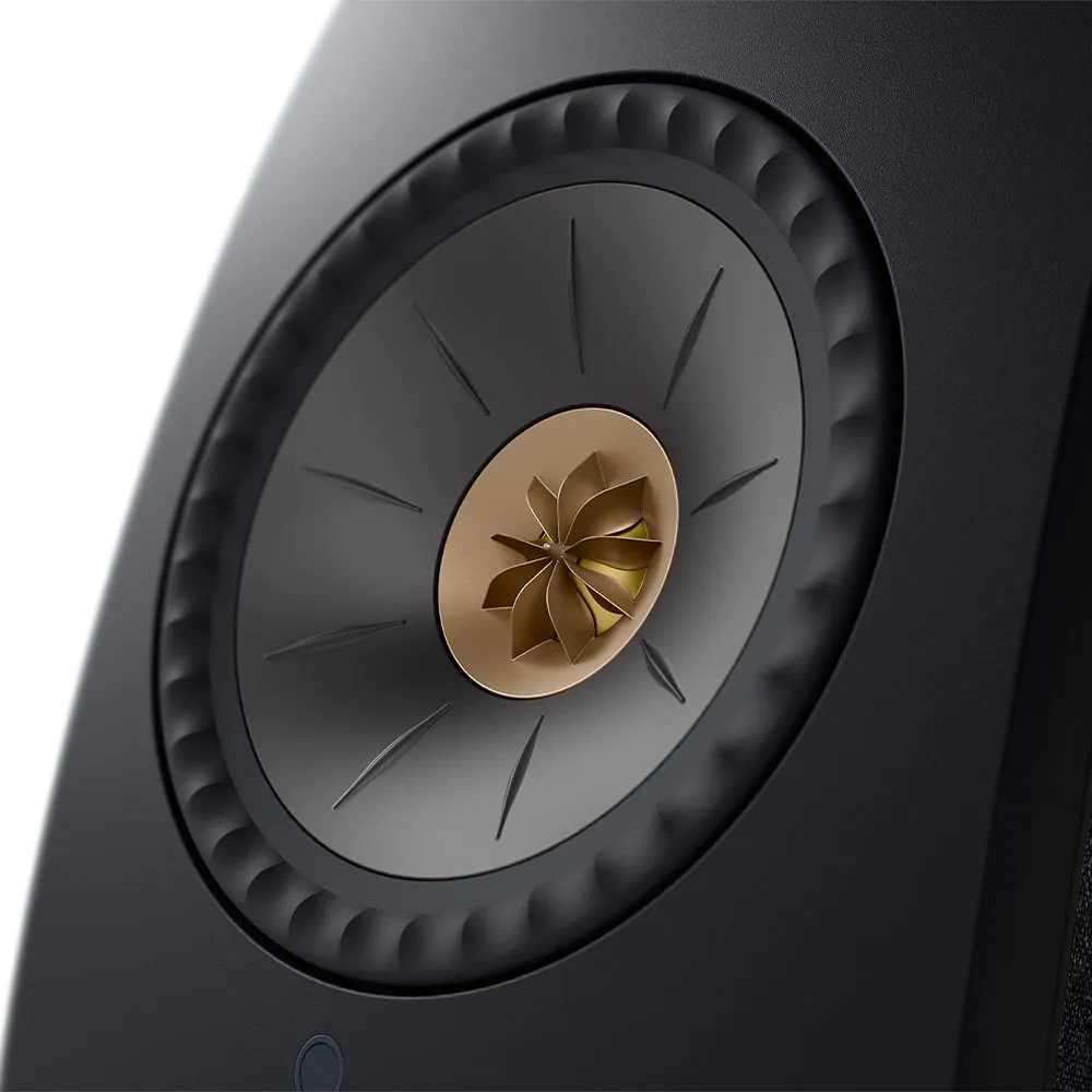 KEF AUDIO LSX II Wireless Multi-room Bookshelf Speakers - Carbon Black