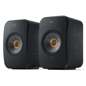KEF AUDIO LSX II Wireless Multi-room Bookshelf Speakers - Carbon Black
