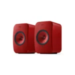 KEF AUDIO LSX II Wireless Multi-room Bookshelf Speakers - Lava Red