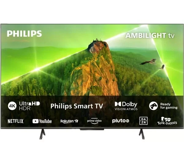 PHILIPS Ambilight 43PUS8108 12 43" Smart 4K Ultra HD HDR LED TV with Amazon Alexa