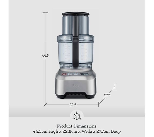 SAGE Kitchen Wizz Pro BFP800UK Food Processor - Silver