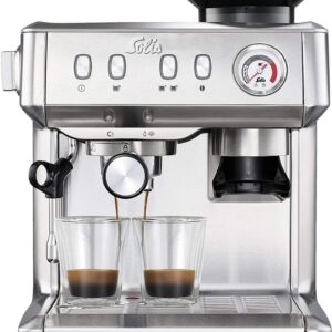 SOLIS Grind & Infuse Compact 1018 Bean to Cup Coffee Machine - Silver