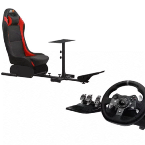 ADX Firebase 22 Cockpit Seat & Logitech Driving Force G920 Wheel & Pedals – Xbox & PC