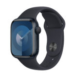 APPLE Watch Series 9 Cellular - 41 mm Midnight Aluminium Case with Midnight Sports Band  M L