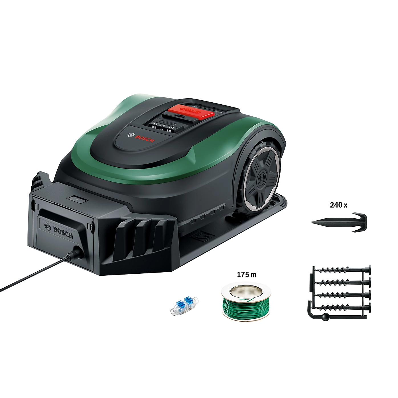 BOSCH Indego M 700 Cordless Robot Lawn Mower - Black & Green