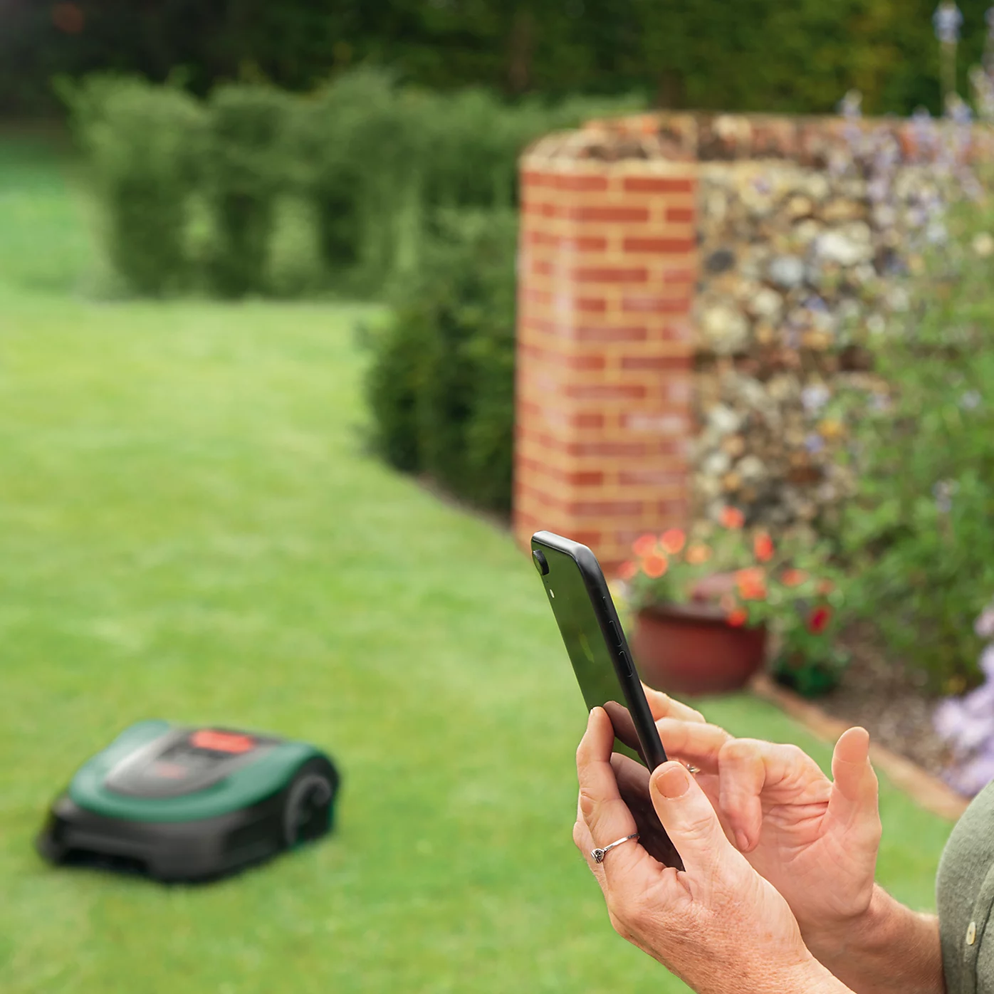 BOSCH Indego M+ 700 Cordless Robot Lawn Mower - Black & Green