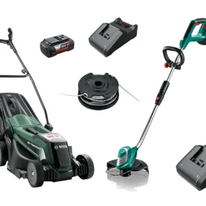 BOSCH UniversalRotak 36-550 Cordless Rotary Lawn Mower - Green & Black
