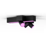 PHILIPS HUE Centris White and Colour Smart LED 3-Spot Cross Ceiling Light