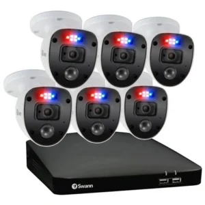 SWANN Enforcer SWDVK-846806SL-EU 8-Channel Full HD 1080p DVR Security System - 1 TB 6 Cameras