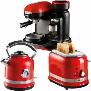 ARIETE Moderna ARPK33 Toaster Kettle & Coffee Machine Bundle - Red
