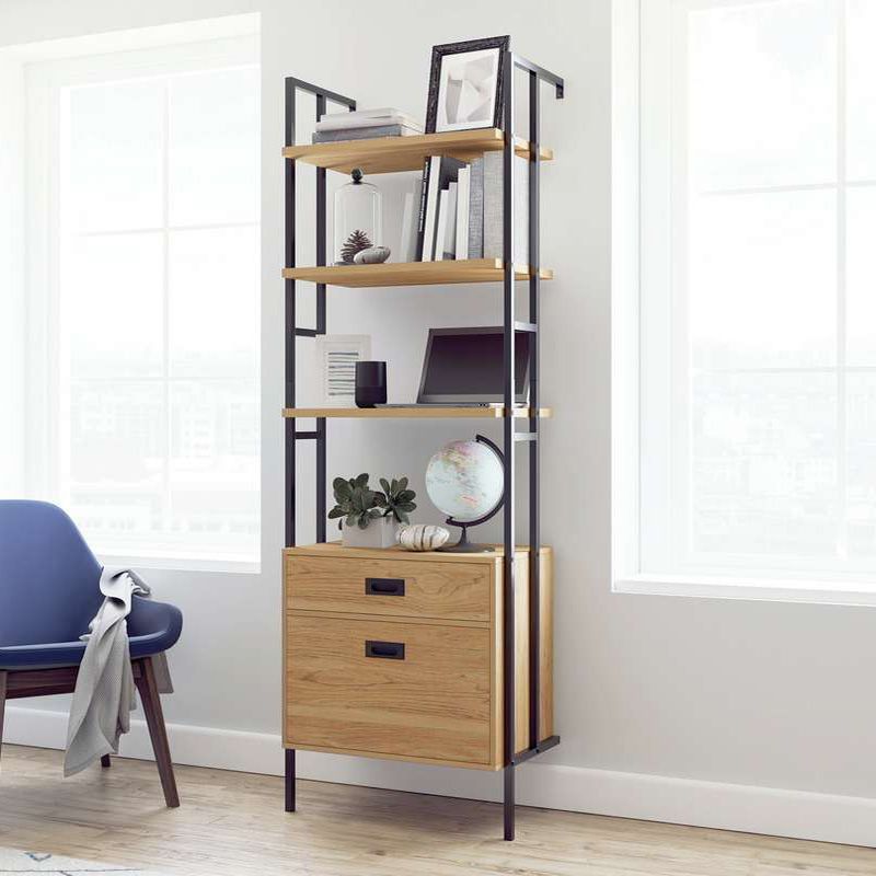 TEKNIK Hythe 5426438 Wall-Mounted Bookcase - Walnut