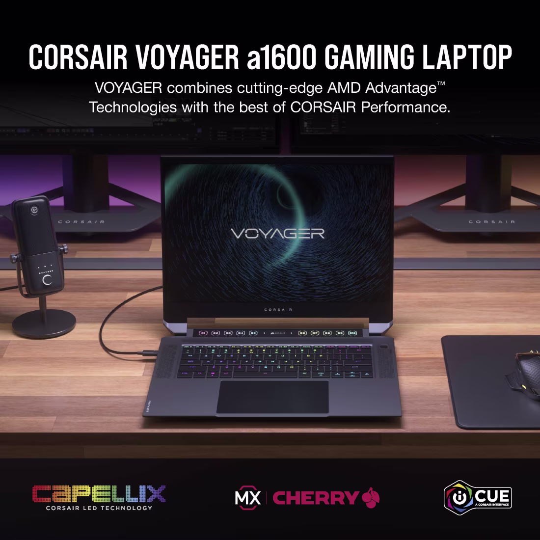 CORSAIR VOYAGER a1600 AMD Advantage 16" Gaming Laptop - AMD Ryzen 7 RX 6800M 1 TB SSD