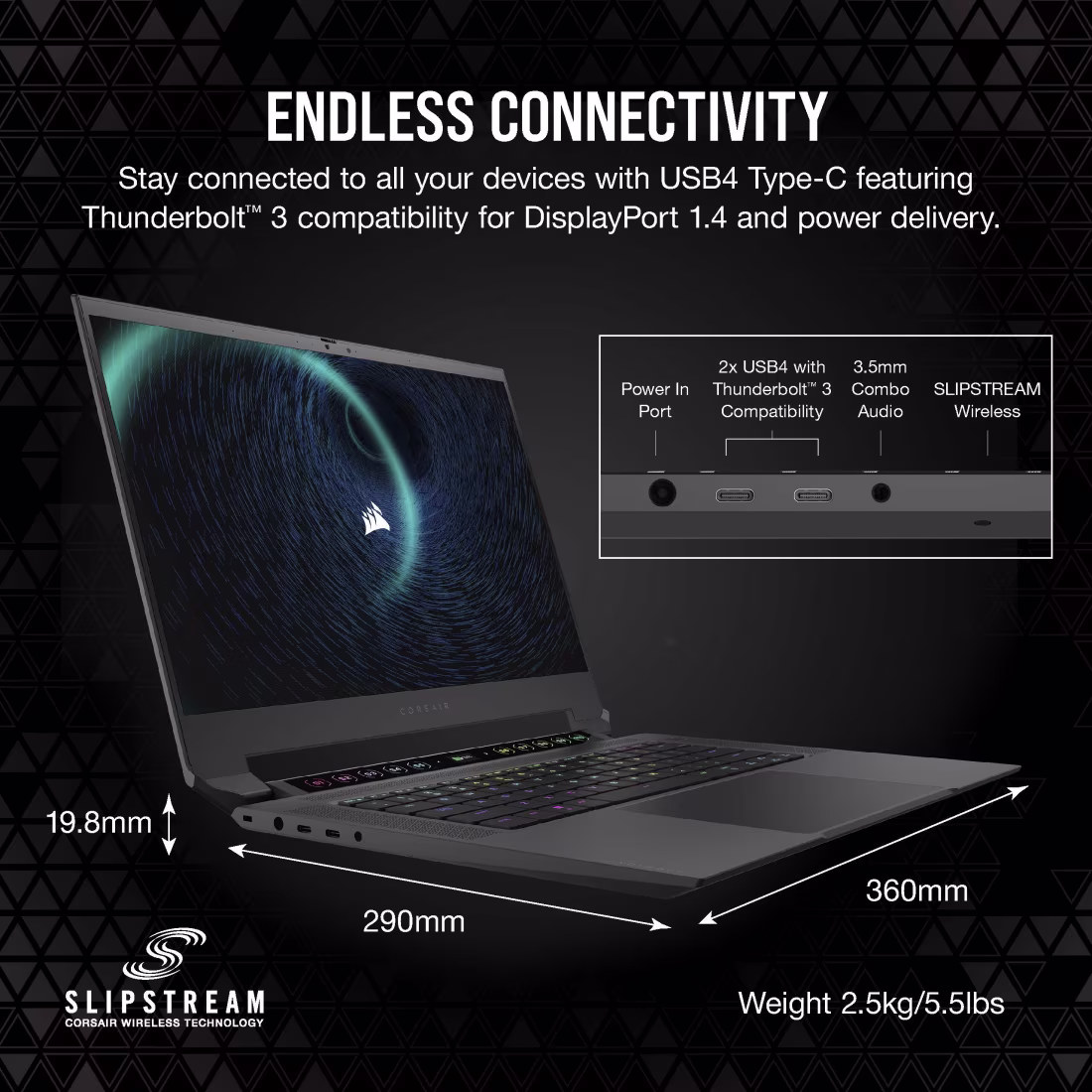 CORSAIR VOYAGER a1600 AMD Advantage 16" Gaming Laptop - AMD Ryzen 7 RX 6800M 1 TB SSD