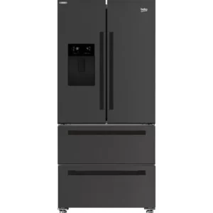 BEKO Pro HarvestFresh GNE460520DVPZ Fridge Freezer - Black Steel