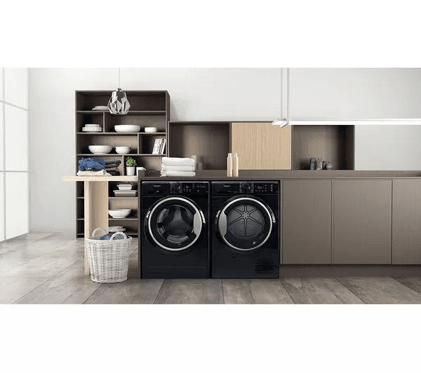 HOTPOINT Crease Care NT M11 92BSK UK 9 kg Heat Pump Tumble Dryer - Black