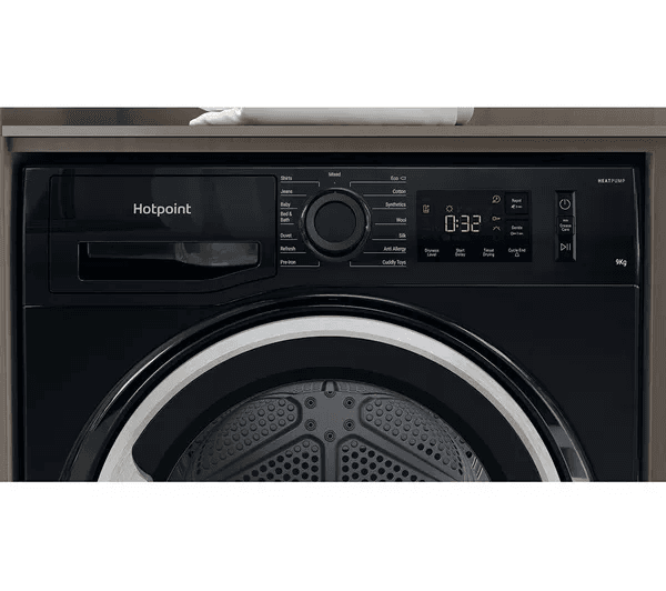 HOTPOINT Crease Care NT M11 92BSK UK 9 kg Heat Pump Tumble Dryer - Black