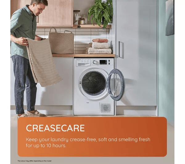 HOTPOINT Crease Care NT M11 92BSK UK 9 kg Heat Pump Tumble Dryer - Black