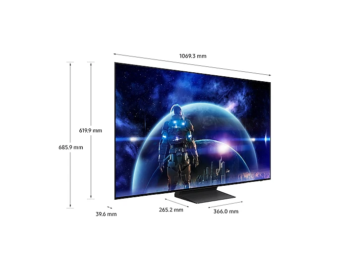 SAMSUNG S90D 48 inch OLED 4K HDR Smart TV (2024) - QE48S90D