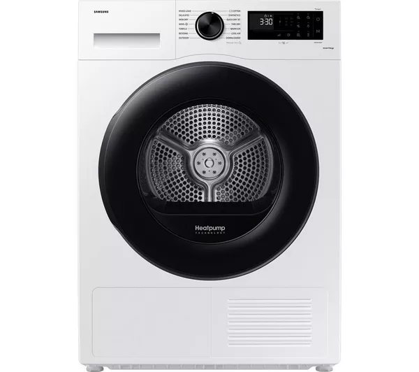 SAMSUNG Series 5 AI Energy DV90CGC0A0AEEU 9 kg Heat Pump Tumble Dryer - White