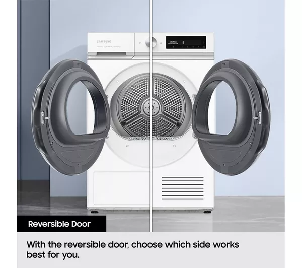 SAMSUNG Series 5 AI Energy DV90CGC0A0AEEU 9 kg Heat Pump Tumble Dryer - White
