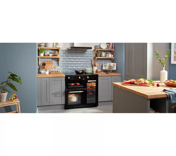 BEKO KDVI90K 90 cm Electric Range Cooker - Black