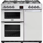 BELLING Gourmet X90G 90 cm Dual Fuel Range Cooker - Stainless Steel