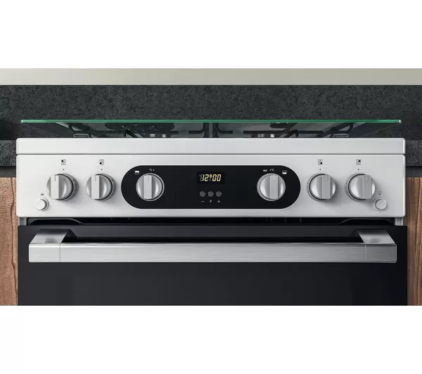 HOTPOINT HD67G02CCW 60 cm Gas Cooker - White