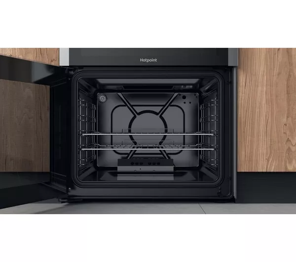 HOTPOINT HDM67G0CCX 60 cm Gas Cooker - Stainless Steel