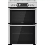 HOTPOINT HDM67G9C2CX U 60 cm Dual Fuel Cooker - Inox