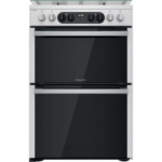 HOTPOINT Multiflow HDM67G8C2CX 60 cm Dual Fuel Cooker - Stainless Steel