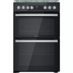 HOTPOINT Multiflow HDM67G9C2CSB 60 cm Dual Fuel Cooker - Black