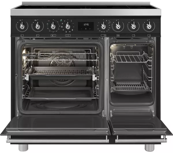 SMEG C92IPMB2 90 cm Electric Induction Range Cooker - Matte Black