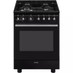 SMEG Concert CX61GMBL 60 cm Dual Fuel Range Cooker - Black