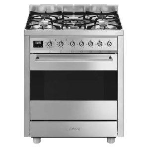 SMEG Symphony C7GPX9 70 cm Dual Fuel Cooker - Stainless Steel