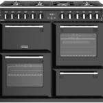 STOVES Richmond S1000DF MK22 Dual Fuel Range Cooker - Black & Chrome