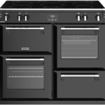 STOVES ST Richmond S1000Ei MK22 Electric Induction Range Cooker - Black & Chrome