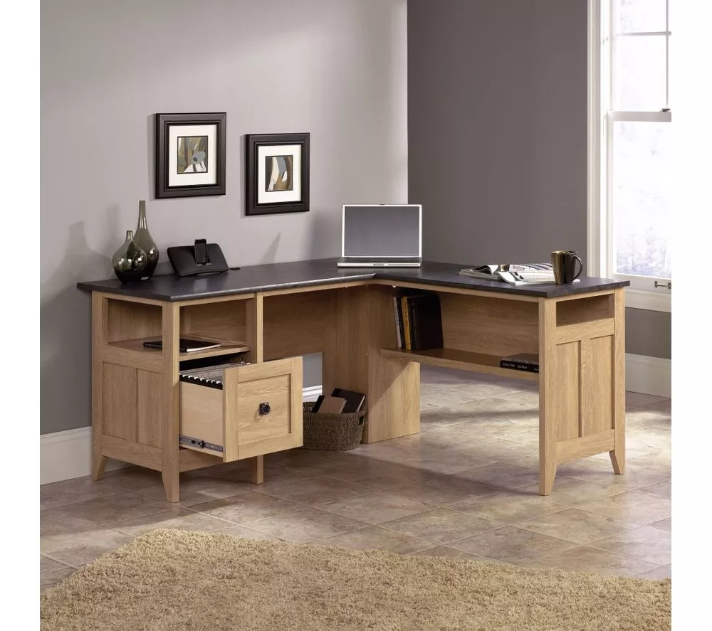 TEKNIK Home Study L-shaped Office Desk - Slate - Image 5