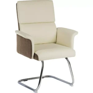 TEKNIK Elegance 6959CRE Visitor Chair - Cream & Brown