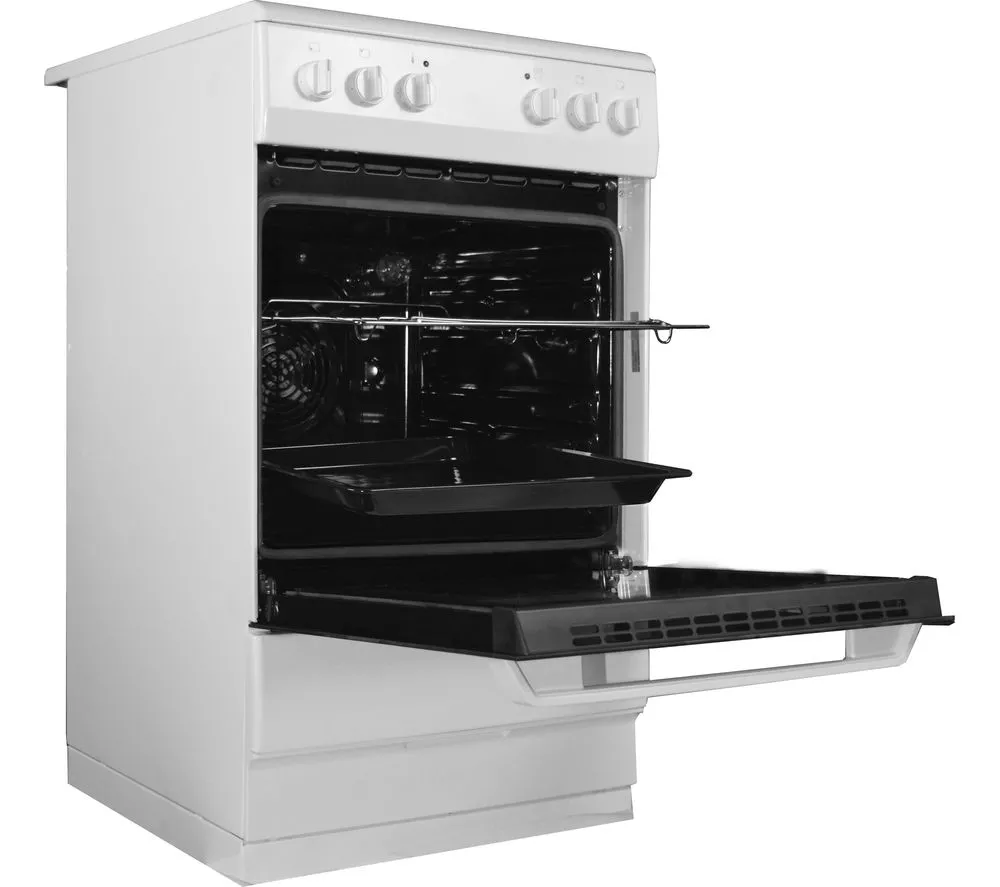 AMICA AFC1530WH 50 cm Electric Ceramic Cooker - White - Image 2
