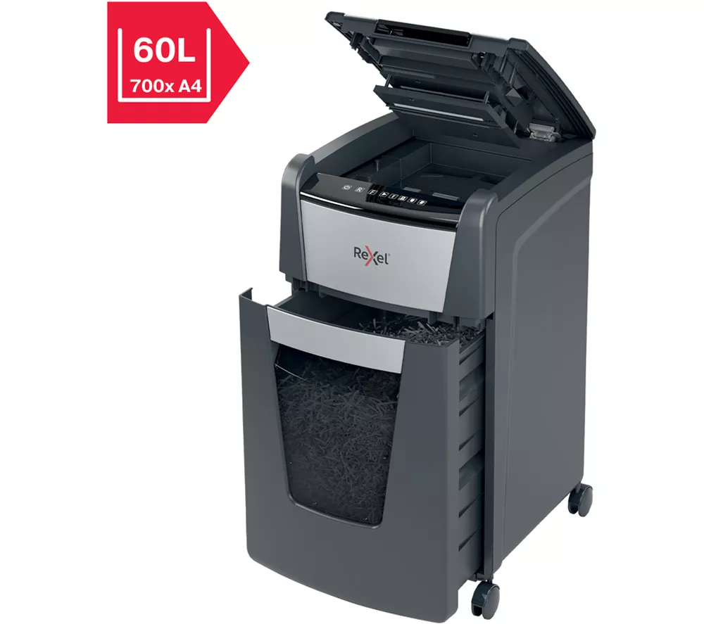 REXEL Optimum AutoFeed+ 225M Micro Cut Paper Shredder - Image 2