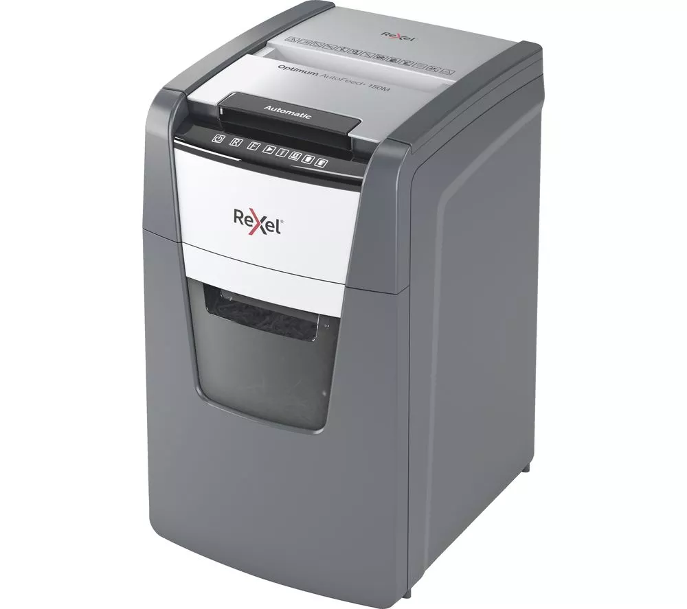 REXEL Optimum AutoFeed+ 150M Micro Cut Paper Shredder