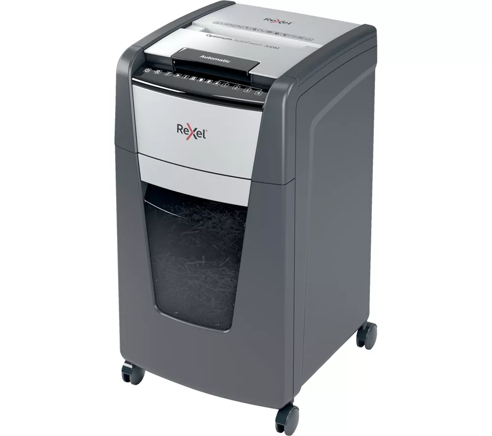 REXEL Optimum AutoFeed+ 300M Micro Cut Paper Shredder - Image 10