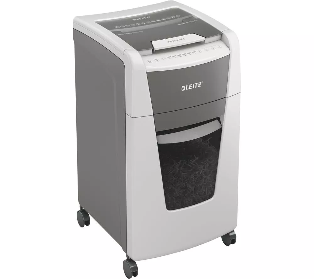 LEITZ IQ AutoFeed Office 300 P4 Cross Cut Paper Shredder